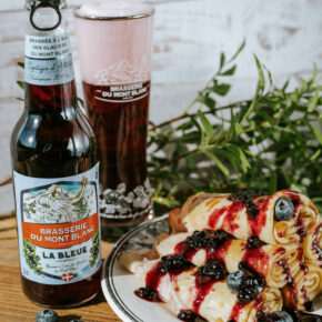 Bière myrtille Mont Blanc