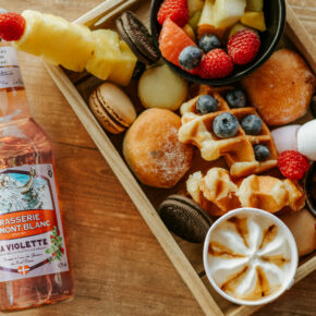 Bière à la violette Mont Blanc